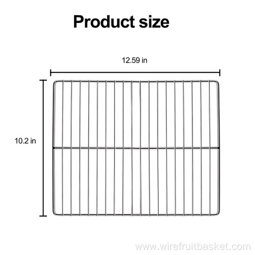 Easily cleaned BBQ grill stainless steel net basket